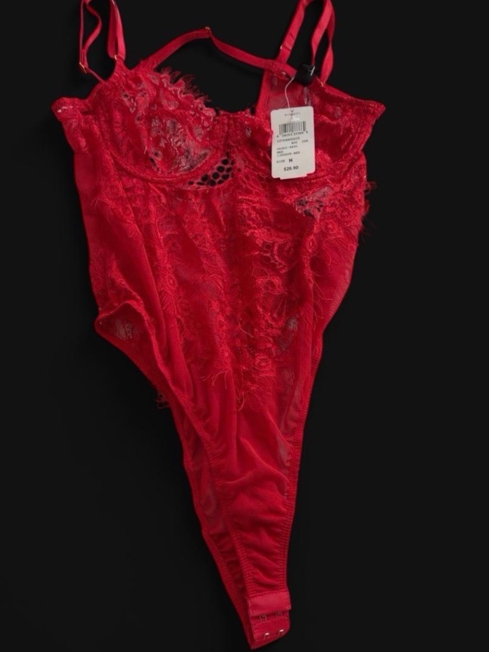 Windsor Red Lace Bodysuit ❤️ | Size M | NWT